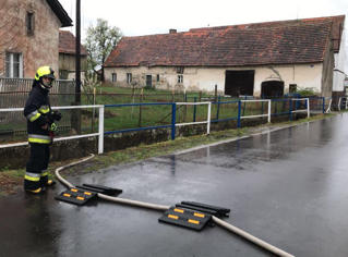 Mostek przejazdowy 75 w OSP Ulesie
